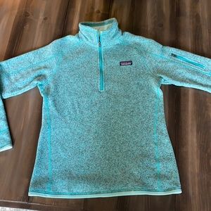 Patagonia Women’s 1/4 zip Medium Better Sweater Teal